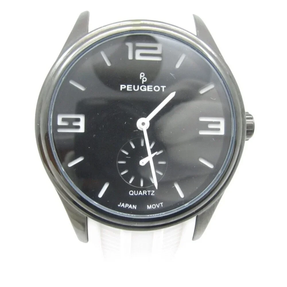 Men Peugeot Quartz 3ATM WR Analog 42mm Round Watch (I14) 